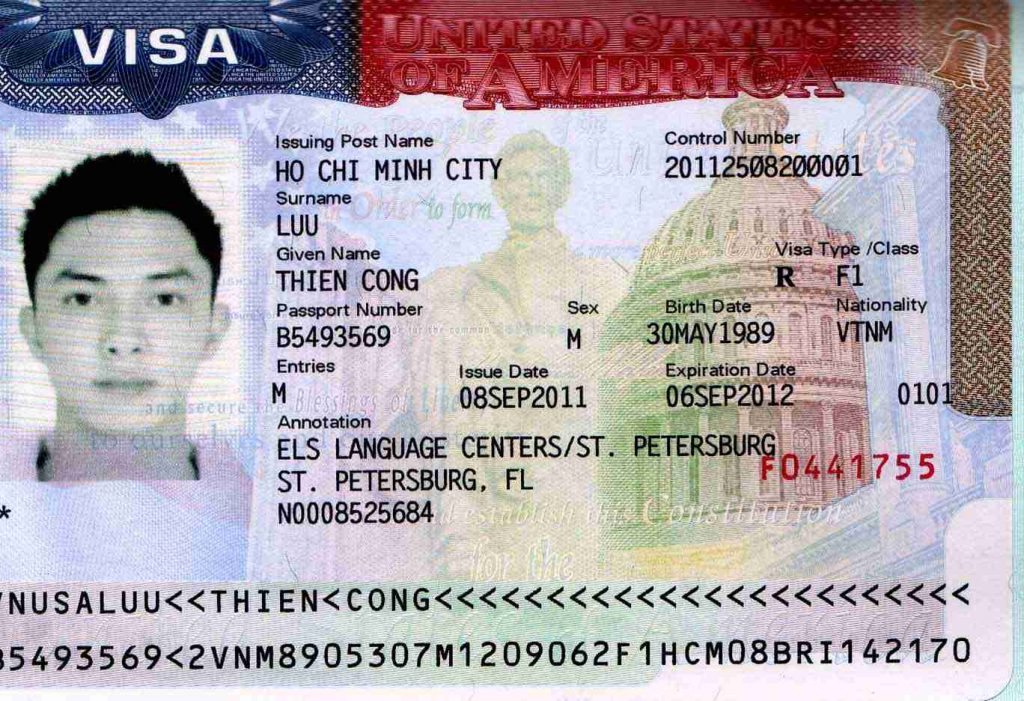 các loại visa mỹ