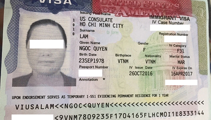 các loại visa mỹ