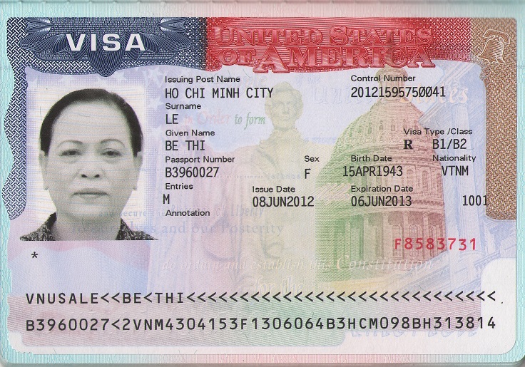 các loại visa Mỹ